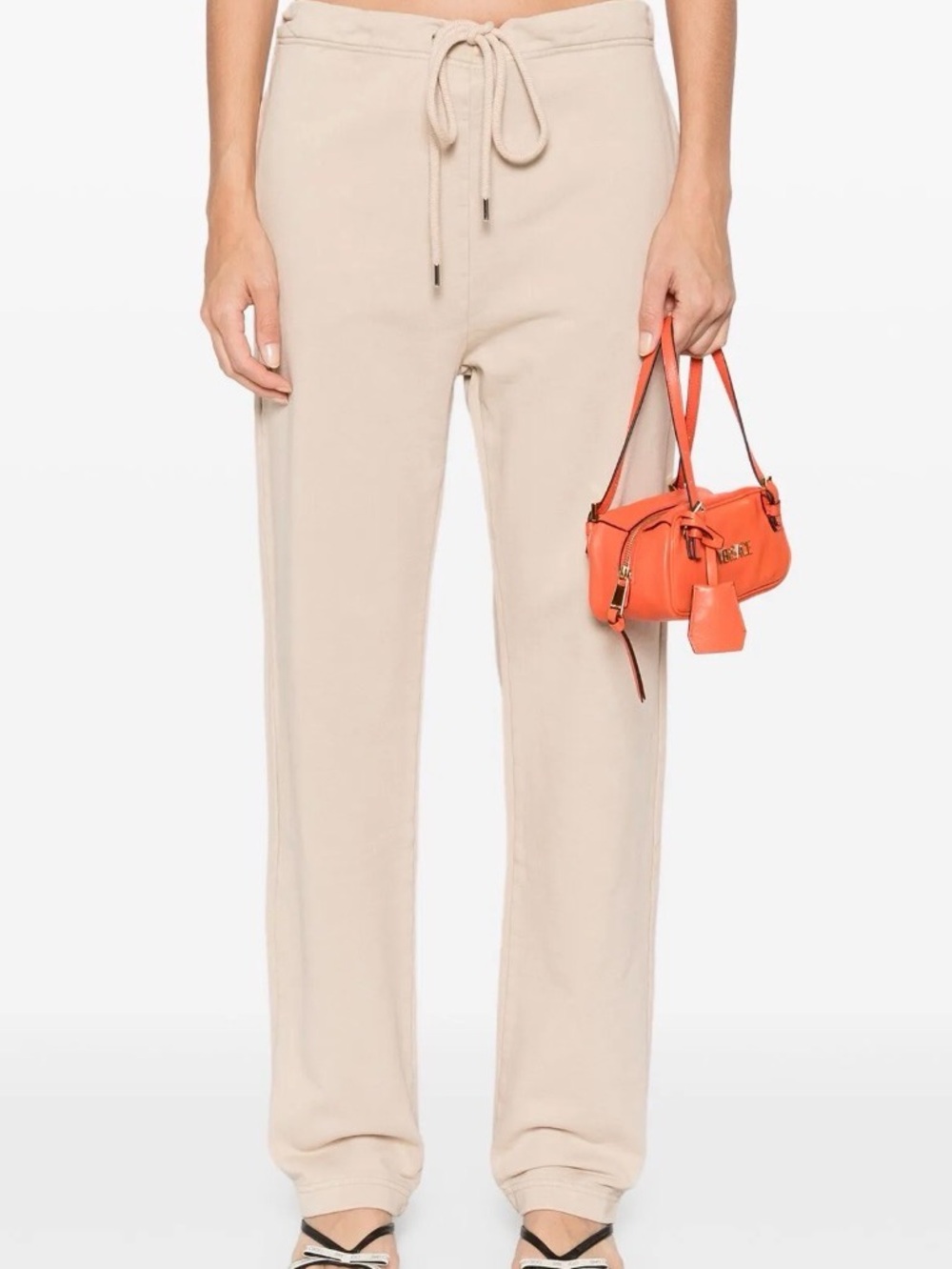 Moschino Beige Drawstring Track Pants